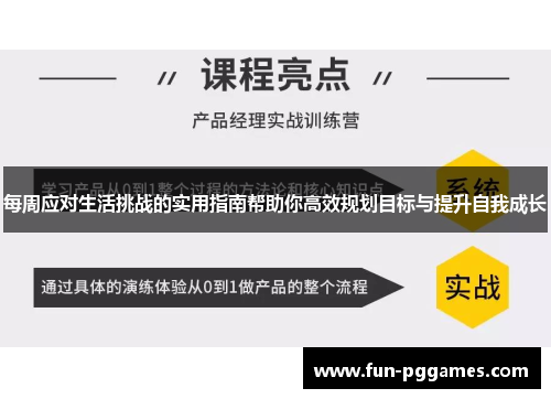 每周应对生活挑战的实用指南帮助你高效规划目标与提升自我成长